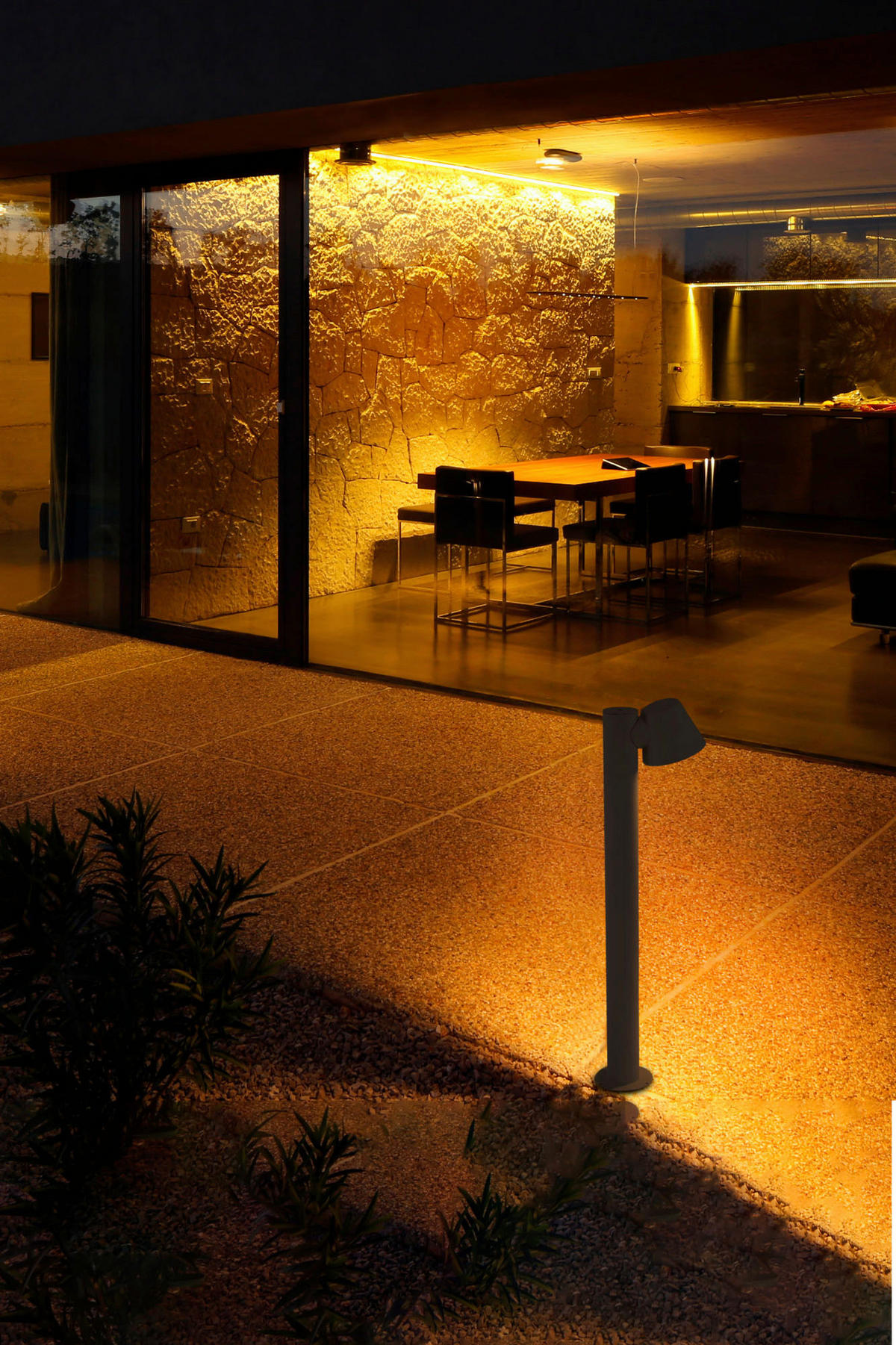 SOCKELLEUCHTE 11/19/70 cm   - Dunkelgrau, Design, Metall (11/19/70cm)