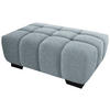 HOCKER in Textil Türkis  - Türkis/Schwarz, Konventionell, Textil/Metall (106/40/72cm) - Hom`in