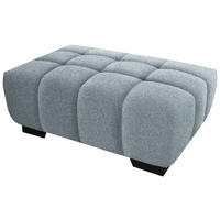 HOCKER in Textil Türkis  - Türkis/Schwarz, Konventionell, Textil/Metall (106/40/72cm) - Hom`in