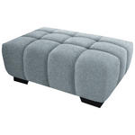 HOCKER in Textil Türkis  - Türkis/Schwarz, KONVENTIONELL, Textil/Metall (106/40/72cm) - Hom`in