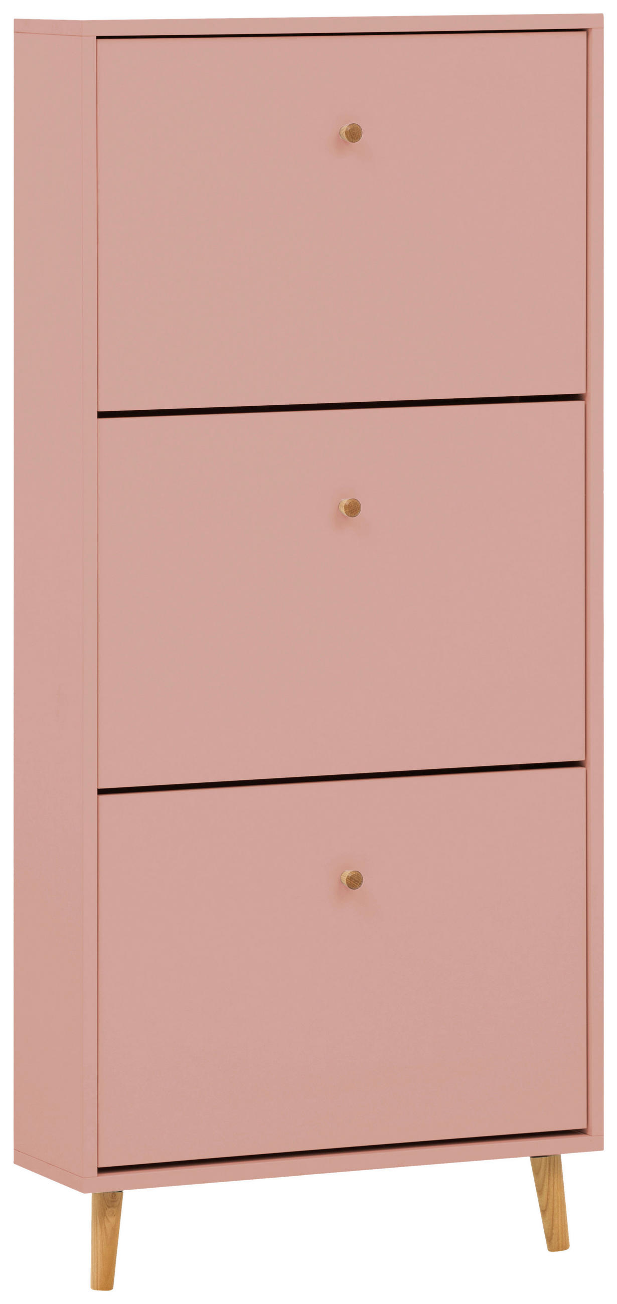 SCHUHKIPPER  in 59,8/131/19,55 cm  - Aprikose, Design, Holz/Holzwerkstoff (59,8/131/19,55cm) - MID.YOU