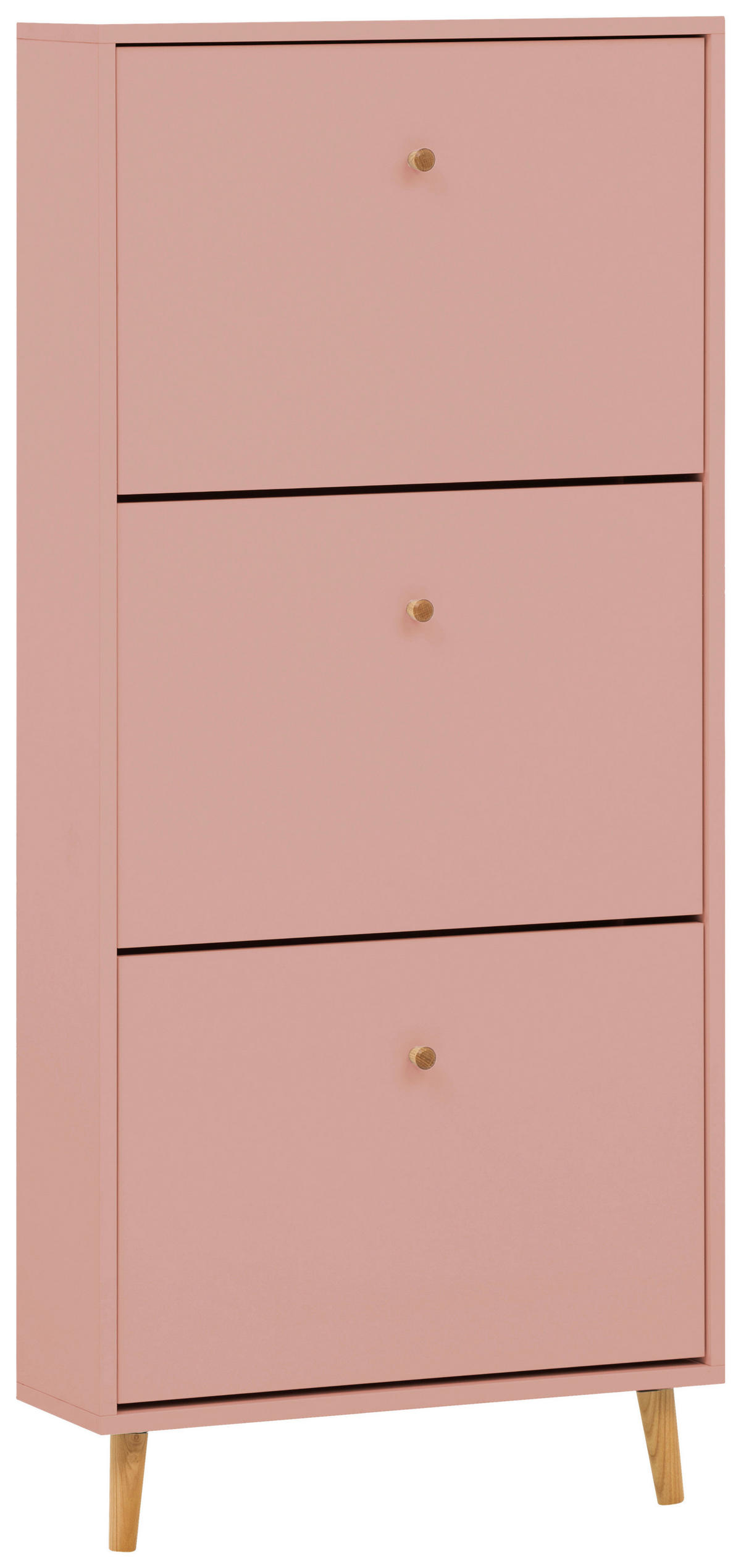 SCHUHKIPPER  in 59,8/131/19,55 cm  - Aprikose, Design, Holz/Holzwerkstoff (59,8/131/19,55cm) - MID.YOU