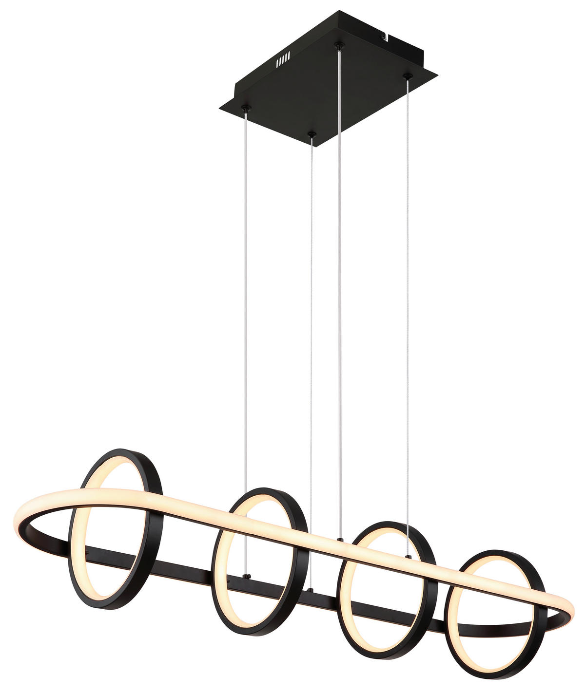 VISEČA LED-SVETILKA   //2700-6000 K/230 V/ - črna/opal, Design, kovina/umetna masa (90/28/120cm) - Globo