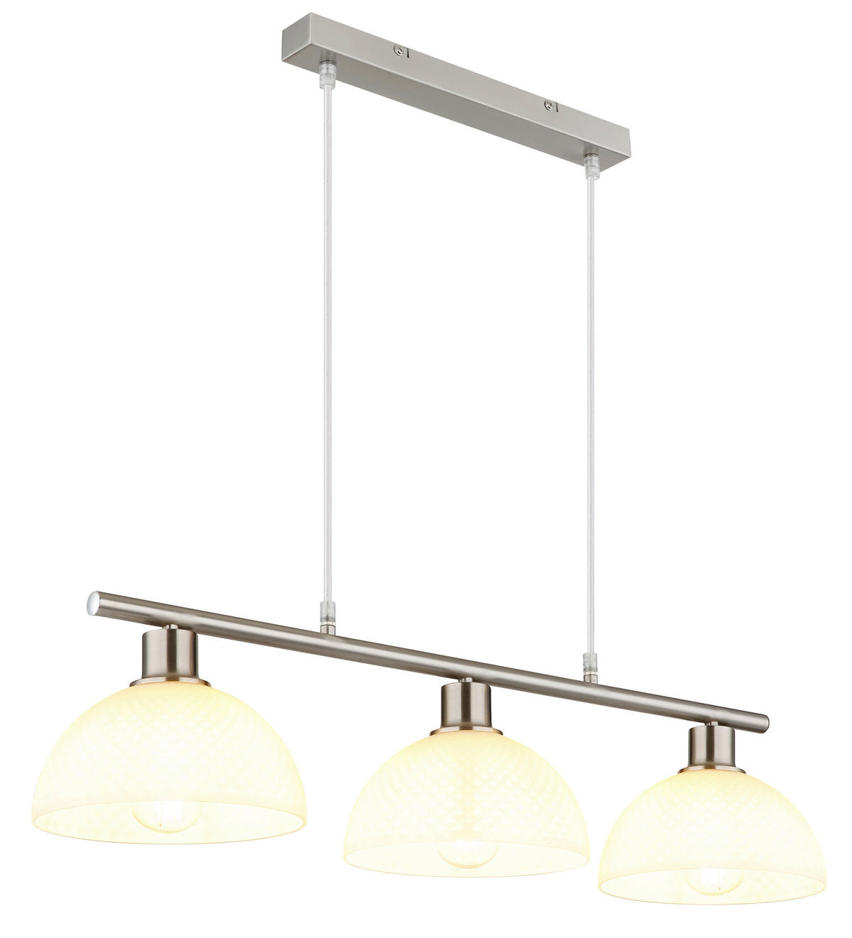 ZÁVĚSNÉ SVÍTIDLO, 77/20/120 cm  - černá/opál, Design, kov/plast (77/20/120cm) - Globo