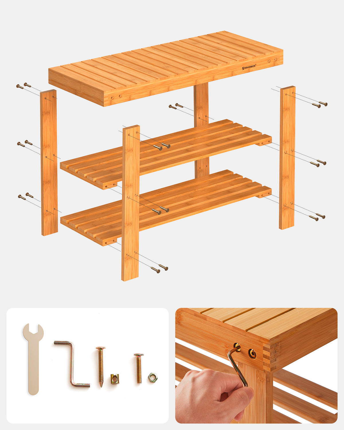 ŠATNÍ LAVICE, 70/45/28,5 cm - přírodní barvy, Trend, dřevo (70/45/28,5cm) - Boxxx