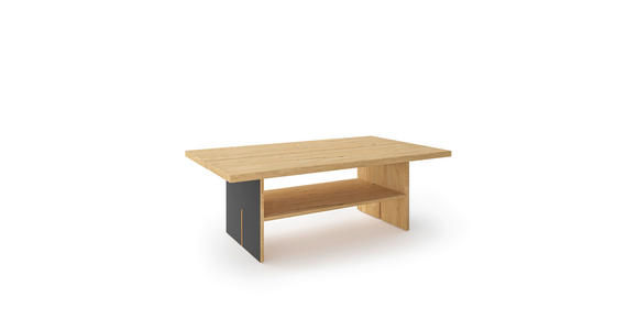 COUCHTISCH in Holz, Metall, Holzwerkstoff 120/70/42 cm  - Wildeiche/Anthrazit, Natur, Holz/Holzwerkstoff (120/70/42cm) - Dieter Knoll