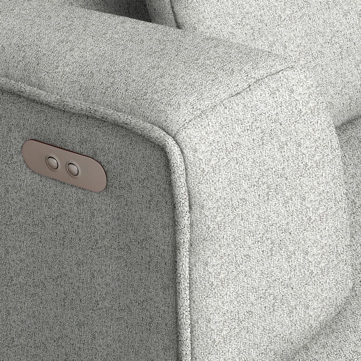 ECKSOFA Webstoff Silberfarben  - Silberfarben/Schwarz, Design, Kunststoff/Textil (188/288cm) - Welnova