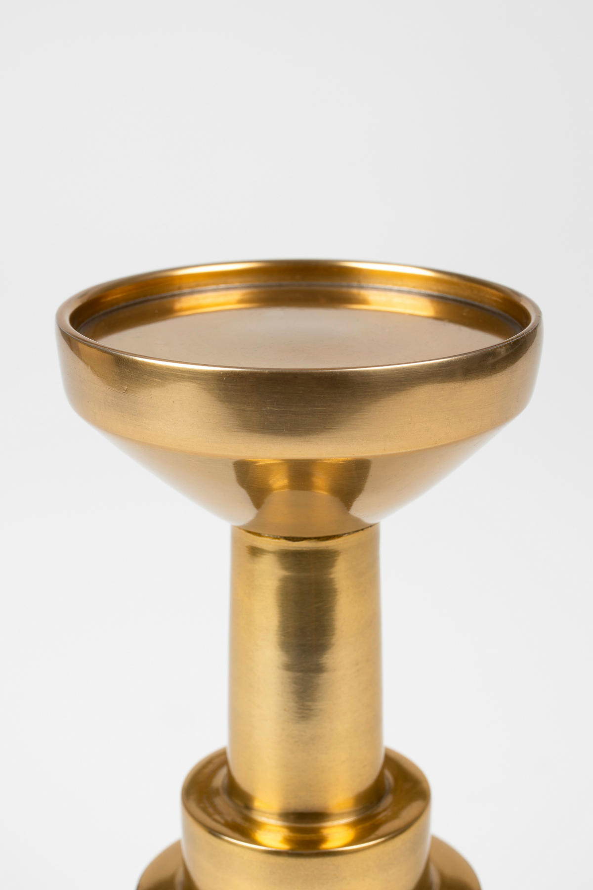 KERZENHALTER - Goldfarben/Weiß, Basics, Metall (9/20cm) - Zuiver