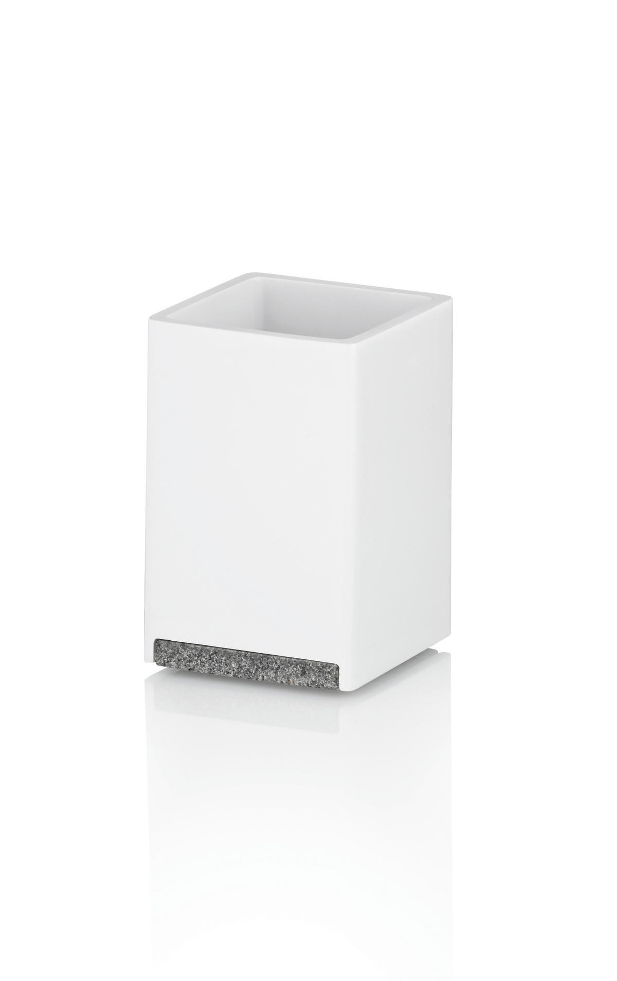 ZAHNPUTZBECHER Kunststoff  - Weiß, Basics, Kunststoff (7/7/11cm) - Kela