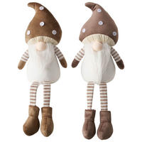 SEDÍCÍ FIGURKA - bílá/hnědá, Lifestyle, textil (16,5/12/41cm)
