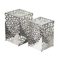 SATSBORD i metall 30/26/30/26/45/40 cm  - silver, Design, metall (30/26/30/26/45/40cm) - MID.YOU