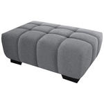 HOCKER in Textil Grau  - Schwarz/Grau, KONVENTIONELL, Textil/Metall (106/40/72cm) - Hom`in