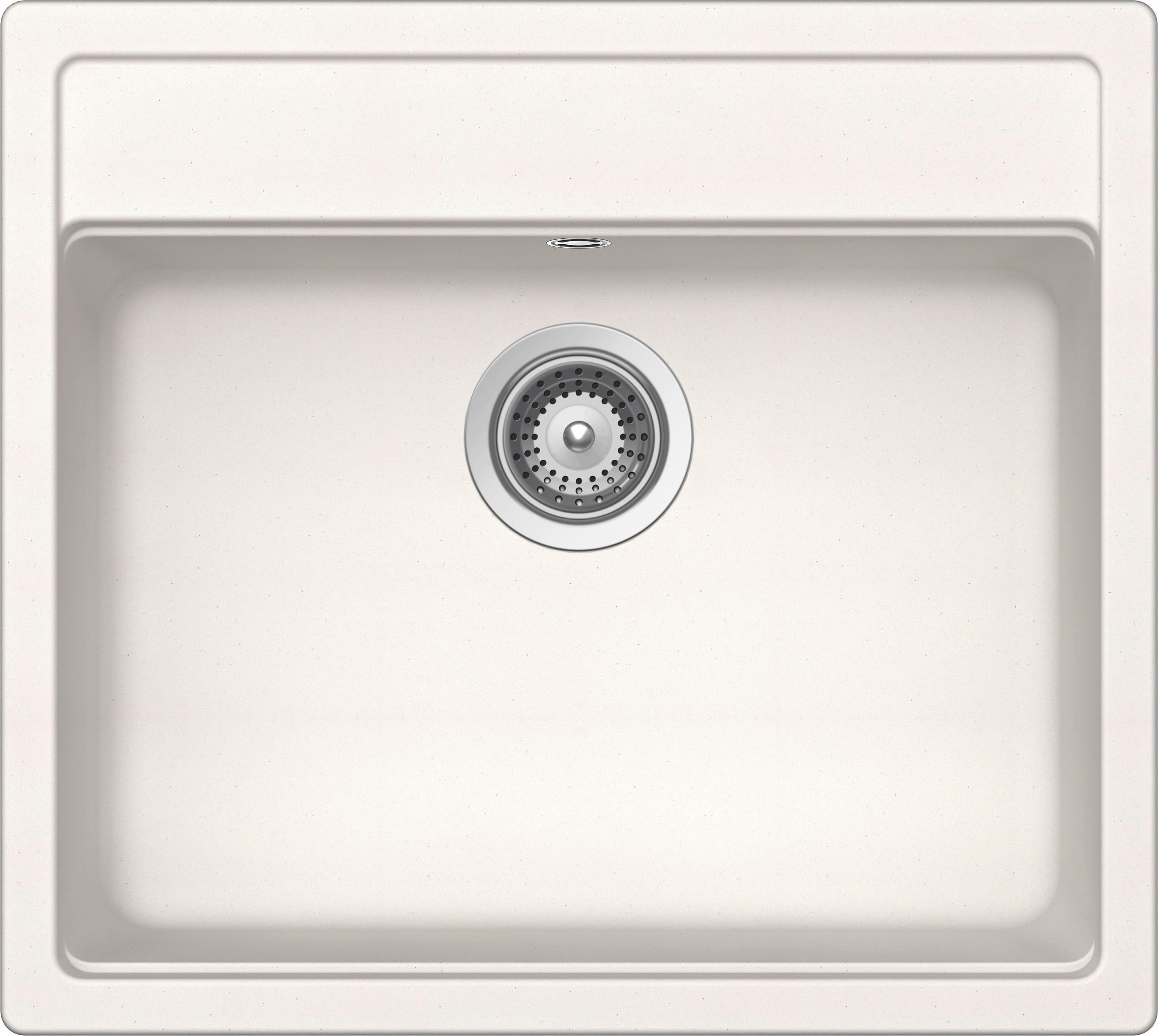 SPÜLE MONO N-100-A / MONN100APOL  - Weiß, Basics, Stein (57/51cm) - Schock