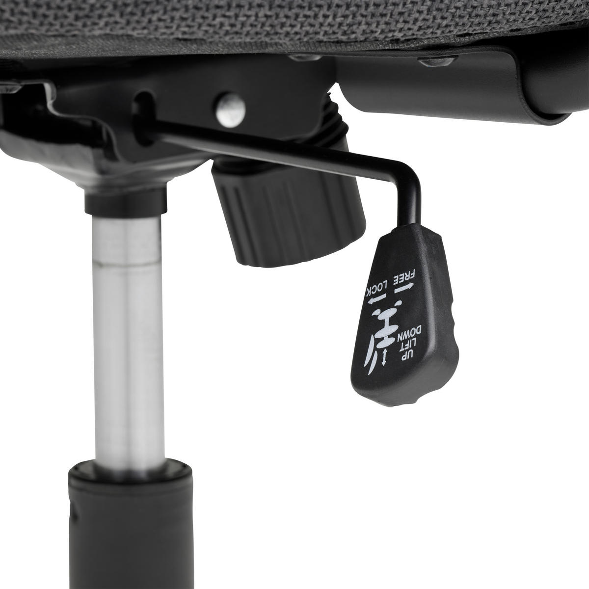 DREHSTUHL Webstoff Anthrazit, Schwarz  - Anthrazit/Schwarz, MODERN, Kunststoff/Textil (60/106-114/65cm) - MID.YOU