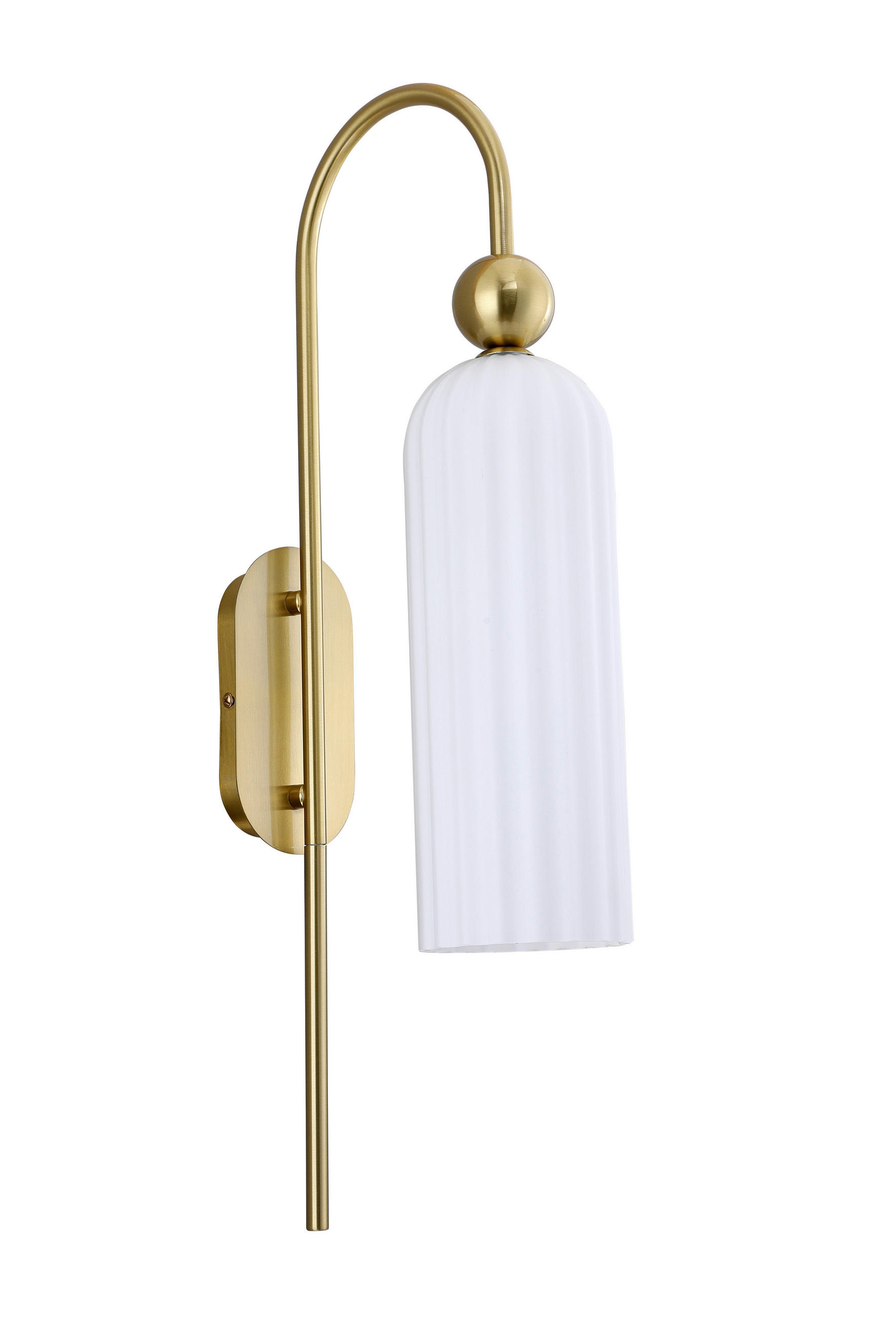 VÄGGLAMPA Piega   - vit, Basics, glas (23.5/10/56.5cm)