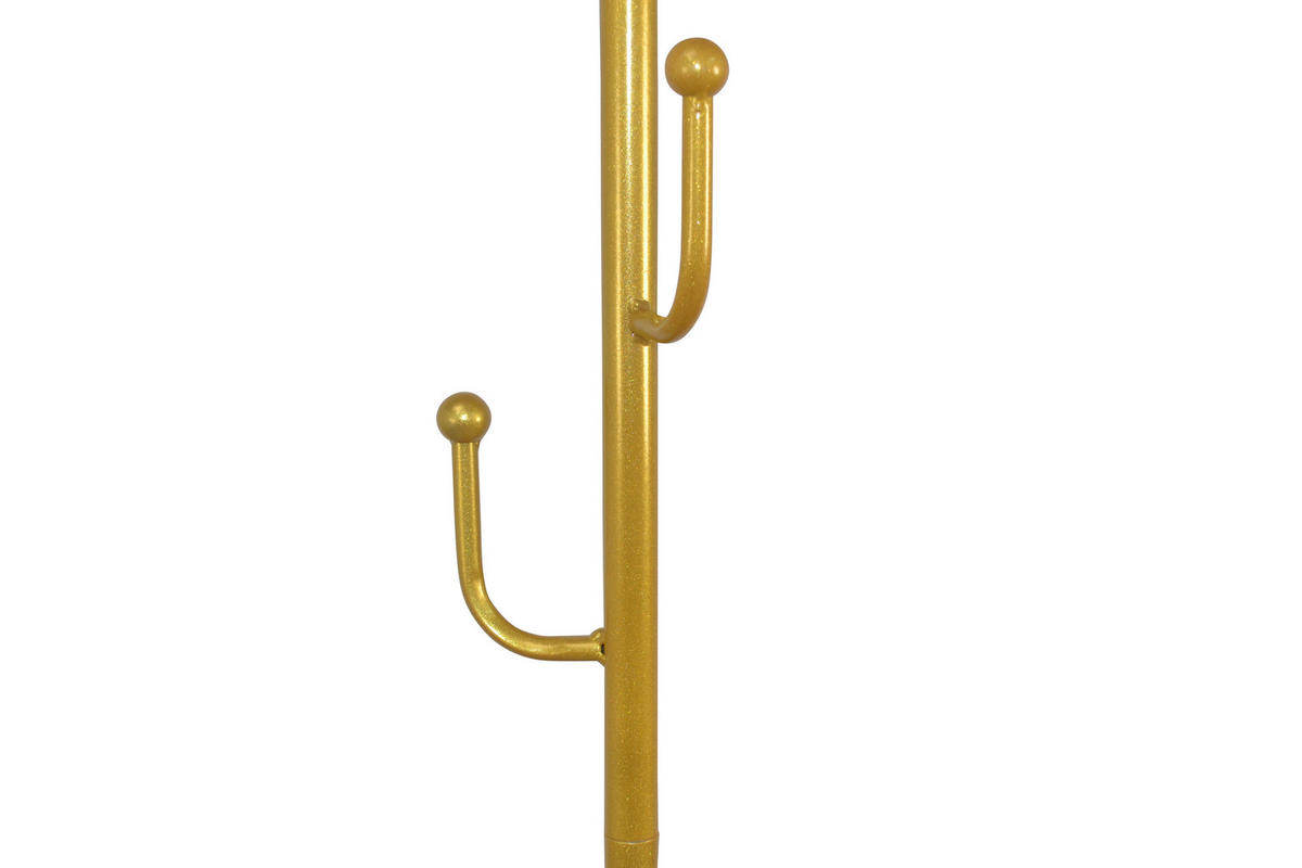 KLEIDERSTÄNDER in Gelb, Schwarz   - Gelb/Schwarz, Design, Stein/Metall (35/35/170cm) - MID.YOU