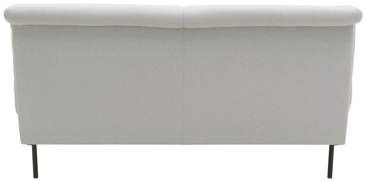 2-SITZER-SOFA Silberfarben  - Silberfarben/Schwarz, Design, Textil/Metall (185/92/103cm) - LOOKS by W.Joop