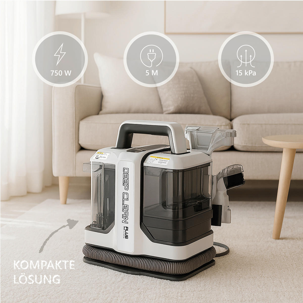 NASS-TROCKENSAUGER SC 7500  - Schwarz/Weiß, Trend, Kunststoff (31/35/25cm)