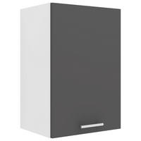 VÄGGSKÅP 40/60/31 cm  i antracit, vit  - vit/aluminiumfärg, Klassisk, metall/trämaterial (40/60/31cm) - MID.YOU