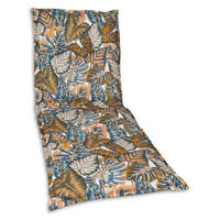 LIEGENAUFLAGE Blätter  - Lila/Creme, Design, Textil (63/9/190cm)