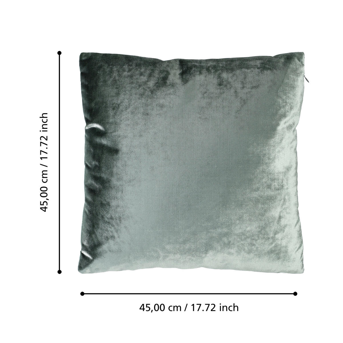 ZIERKISSEN   45/45 cm   - Grün, Design, Textil (45/45cm) - Eglo
