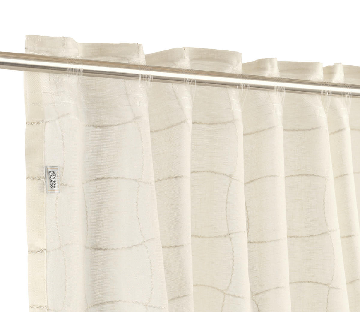 FERTIGVORHANG  halbtransparent  125/250 cm   - Creme, Basics, Textil (125/250cm) - Schöner Wohnen