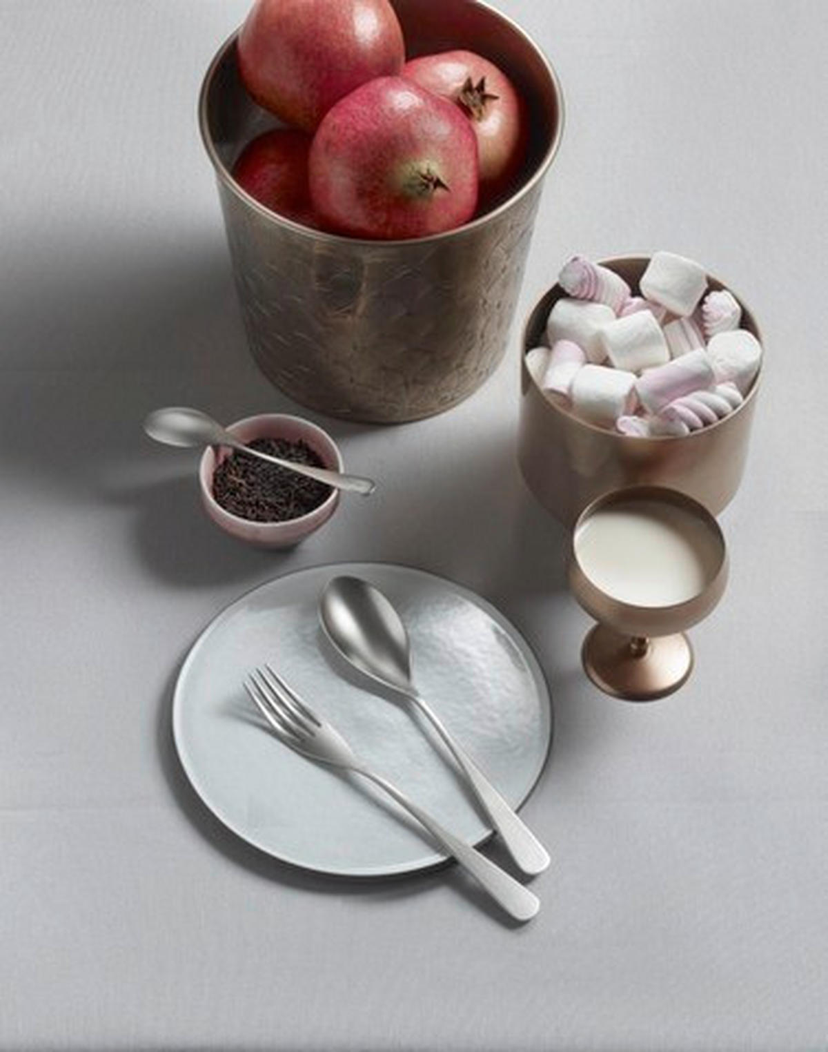 BESTECKSET AUDREY  16-teilig  - Edelstahlfarben, Basics, Metall (25,5/7/5,3cm) - Pintinox