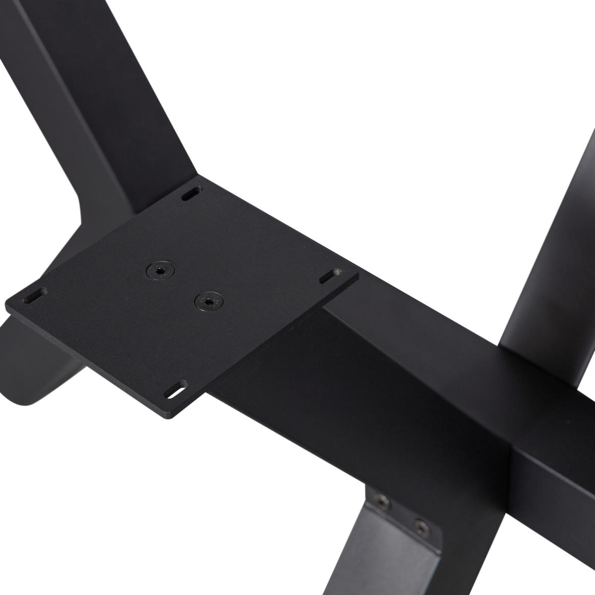 TISCHGESTELL in Metall   - Schwarz, MODERN, Metall (141/72/79cm) - Livetastic