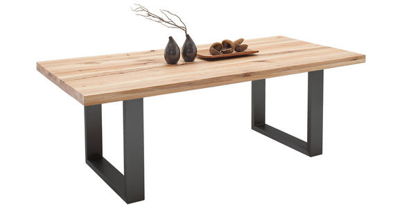 ESSTISCH in Holz, Metall 260/100/77 cm - Eichefarben/Anthrazit, Design, Holz/Metall (260/100/77cm) - Novel