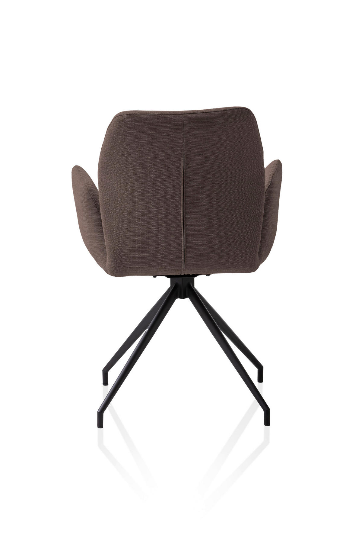 OTOČNÁ STOLIČKA, tkaná textília, hnedá - hnedá/čierna, Modern, kov/textil (59/88/58cm) - Livetastic