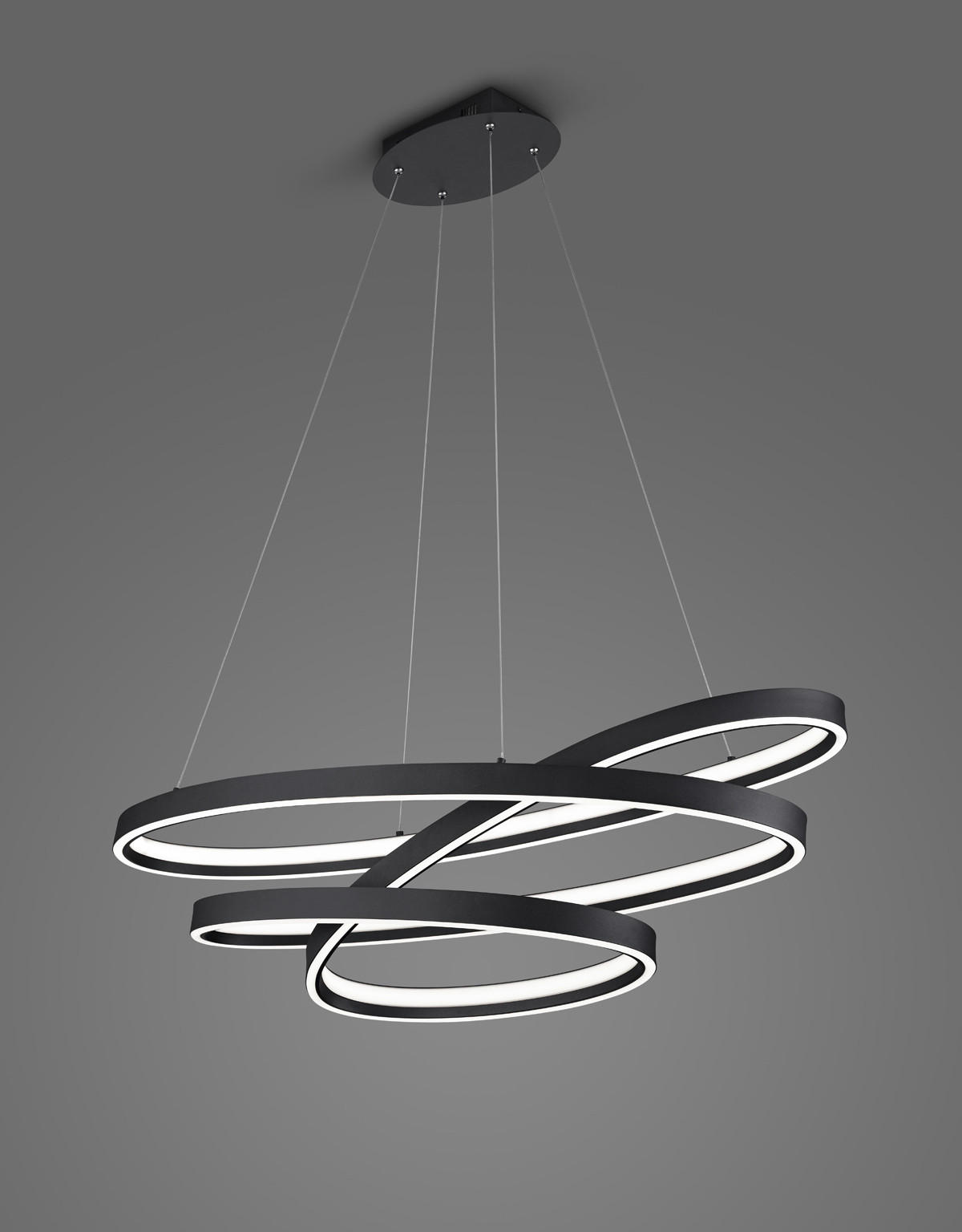 VISEČA LED-SVETILKA  CINQUE 100 W//2000-4000 K/230 V/ - črna/bela, Trendi, kovina/umetna masa (115/50/150cm) - Cinque