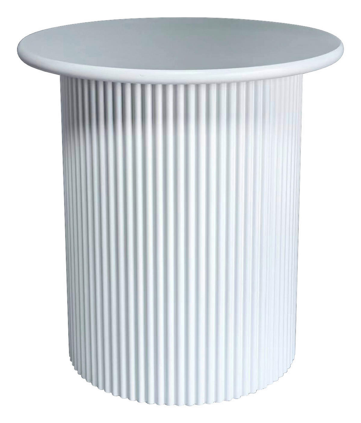 BEISTELLTISCH 40/40/41 cm Weiß rund  - Schwarz/Weiß, Design, Holzwerkstoff (40/40/41cm) - Xora