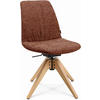 STUHL  in Webstoff  - Eichefarben/Kupferfarben, Design, Holz/Textil (46/82,5-85,25/55cm) - Johann Jakob