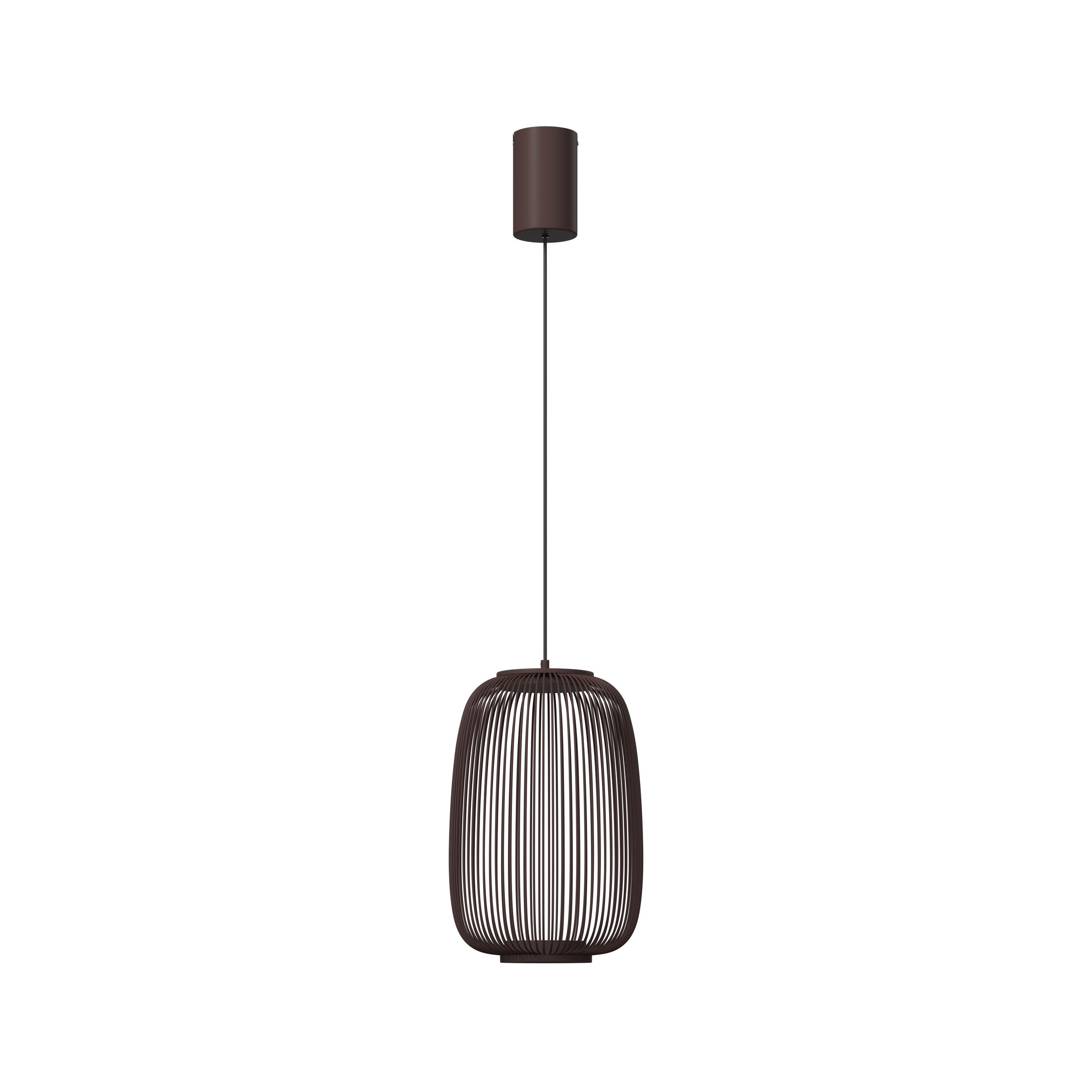 LED-HÄNGELEUCHTE Cage 22,5/50-150 cm  - Braun, Design, Kunststoff/Metall (22,5/50-150cm) - Dieter Knoll