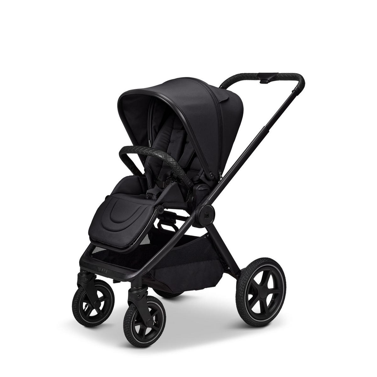KINDERWAGENSET  GIO FOLD SET AIR  onyx  - Schwarz, Basics, Textil/Metall (120/58/92cm) - Moon Edition
