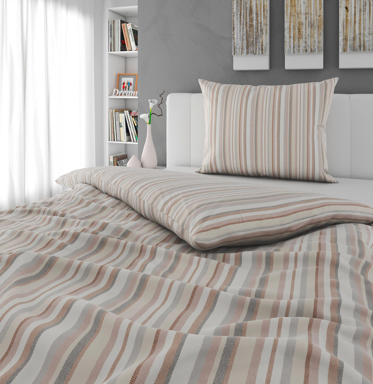 BETTWÄSCHE Satin 140/200 cm  - Multicolor, Design, Textil (140/200cm) - Novel