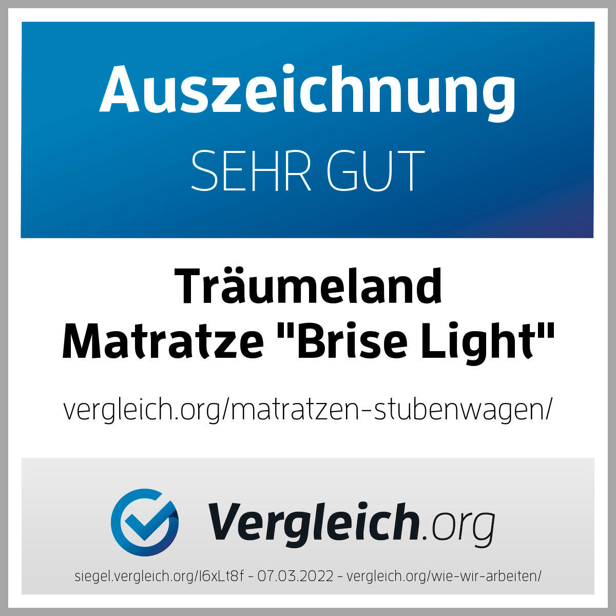 KINDERWAGENMATRATZE Brise Light Kaltschaumkern 33/78 cm  - Weiß, Basics, Textil (33/78cm) - Träumeland