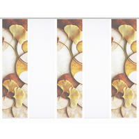 FLÄCHENVORHANG  5 Stück  blickdicht  60/245 cm   - Cognac/Goldfarben, Natur, Textil (60/245cm)