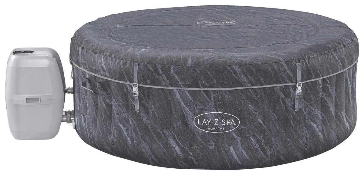 WHIRLPOOL LAY-Z-SPA BORACAY 60175 180/66 cm  - Dunkelgrau, KONVENTIONELL, Kunststoff/Metall (180/66cm) - Bestway