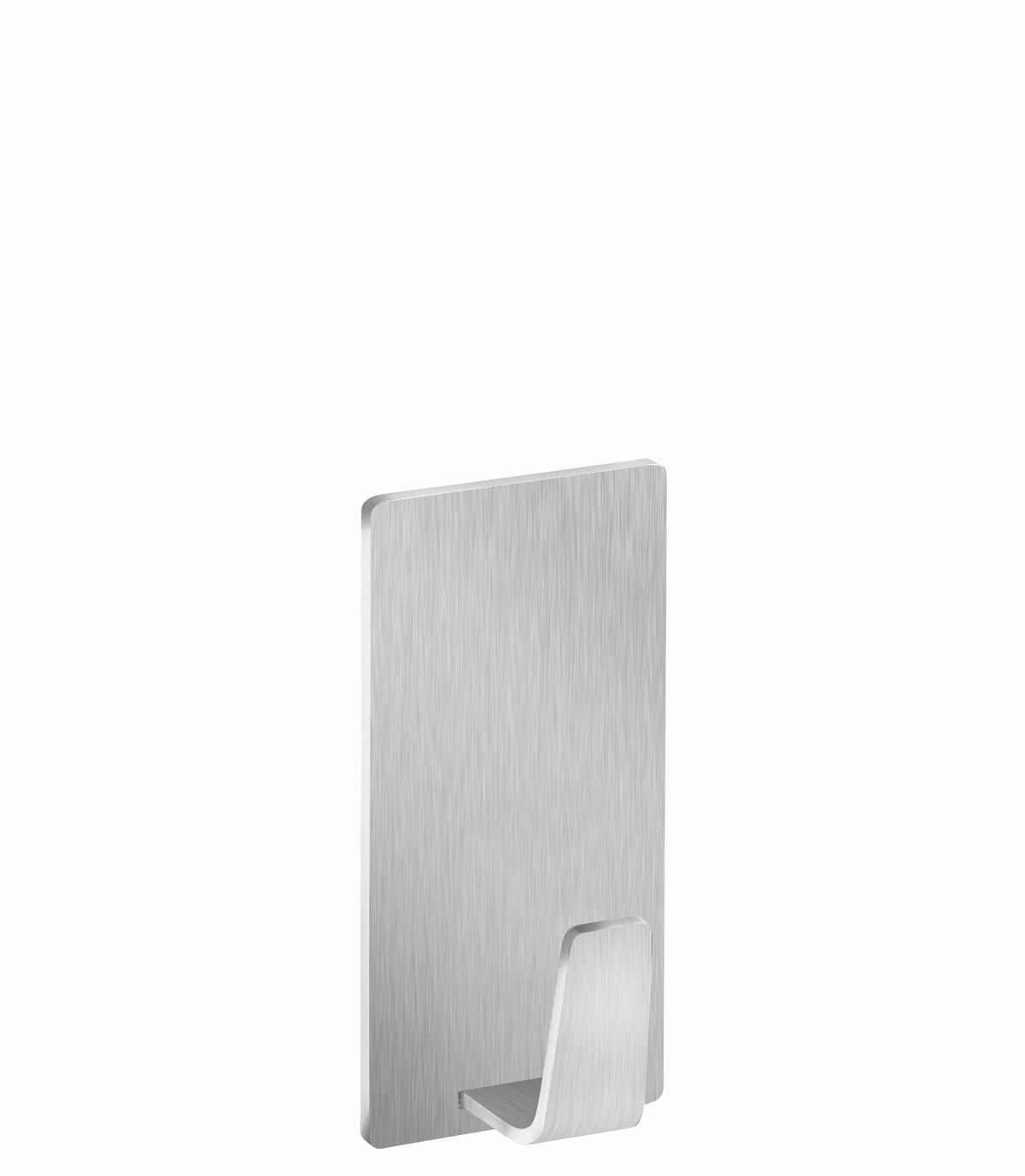 KLEBEHAKEN 2 Stück  in Edelstahlfarben  - Edelstahlfarben, Basics, Metall (2,2/4,2/1,6cm) - Tesa