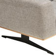 2-SITZER-SOFA in Struktur Beige  - Beige/Schwarz, Design, Holz/Textil (174/76-97/102cm) - Novel