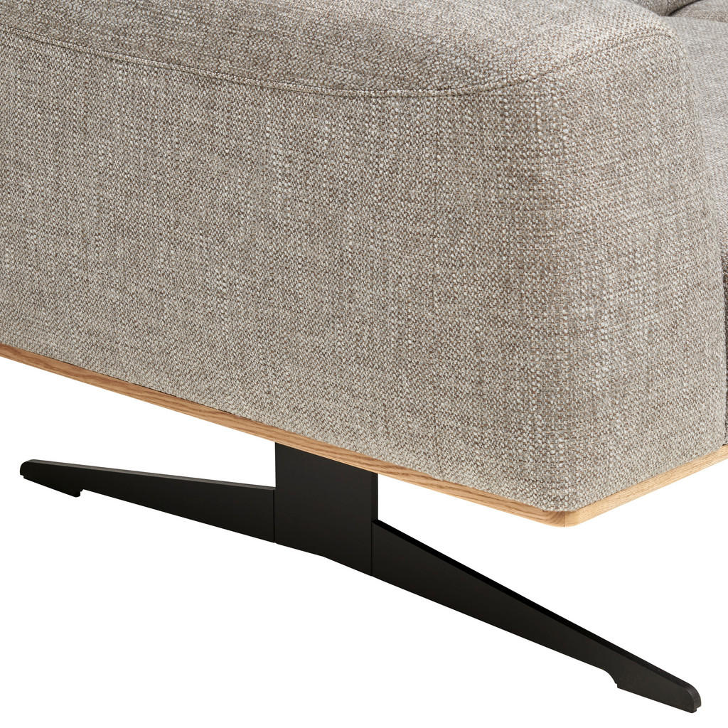 Thumbnail - Novel 2-Sitzer-Sofa, Beige, Holz, Textil, Eiche, 174x76-97x102 cm, Typenauswahl, Fußauswahl, Lederauswahl, Stoffauswahl,...