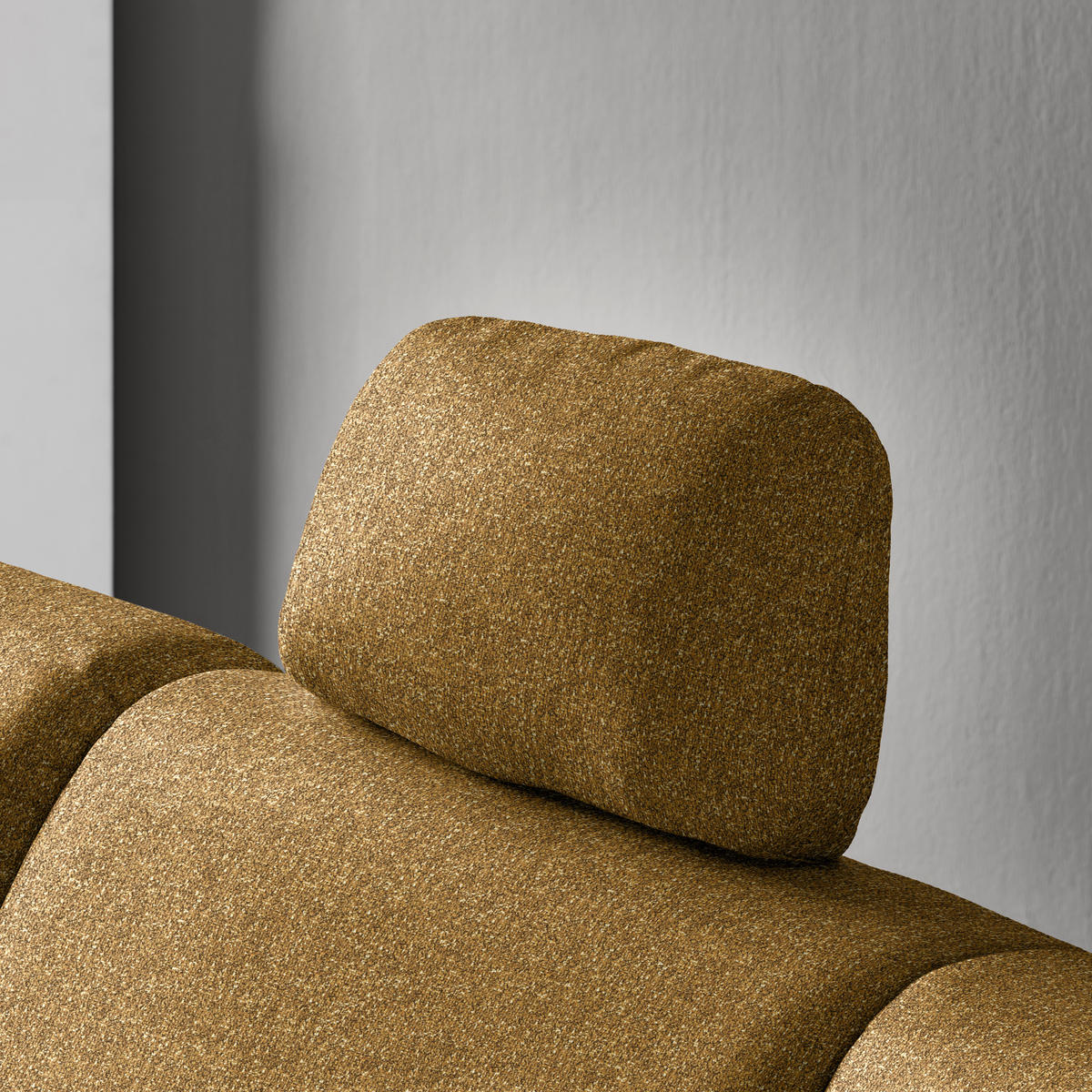 ECKSOFA  in Mikrovelours Senfgelb  208/227 cm  - Senfgelb/Alufarben, KONVENTIONELL, Textil/Metall (208/227cm) - Sedda