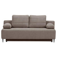 SCHLAFSOFA in Flachgewebe Braun  - Schwarz/Braun, KONVENTIONELL, Textil/Metall (197/75/100cm) - Carryhome