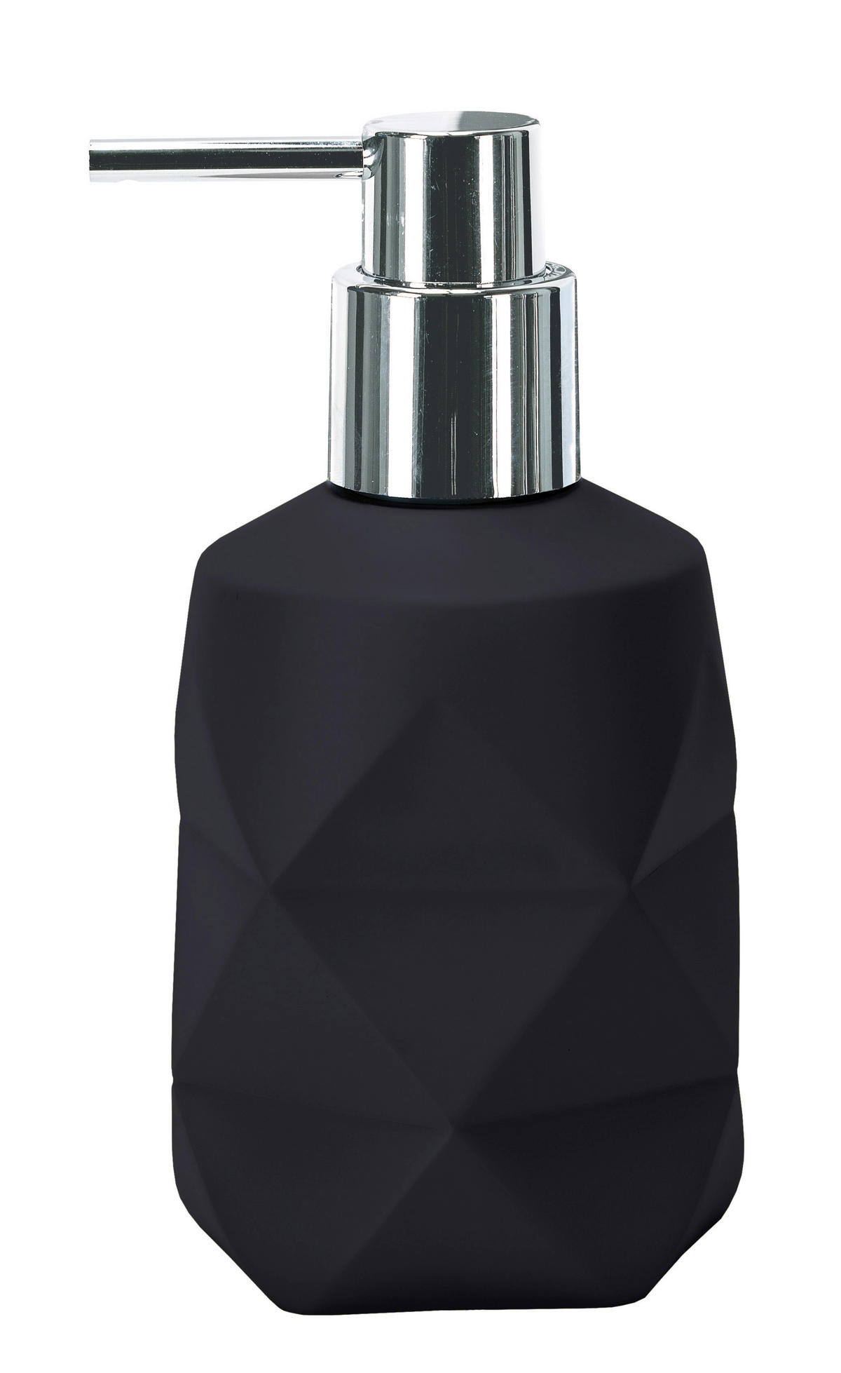 SEIFENSPENDER Crackle  - Schwarz, KONVENTIONELL, Stein (8/17cm) - Kleine Wolke