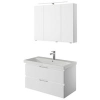 BADEZIMMER  in 90 cm  - Weiß Hochglanz/Weiß, KONVENTIONELL, Holzwerkstoff (90cm) - Pelipal