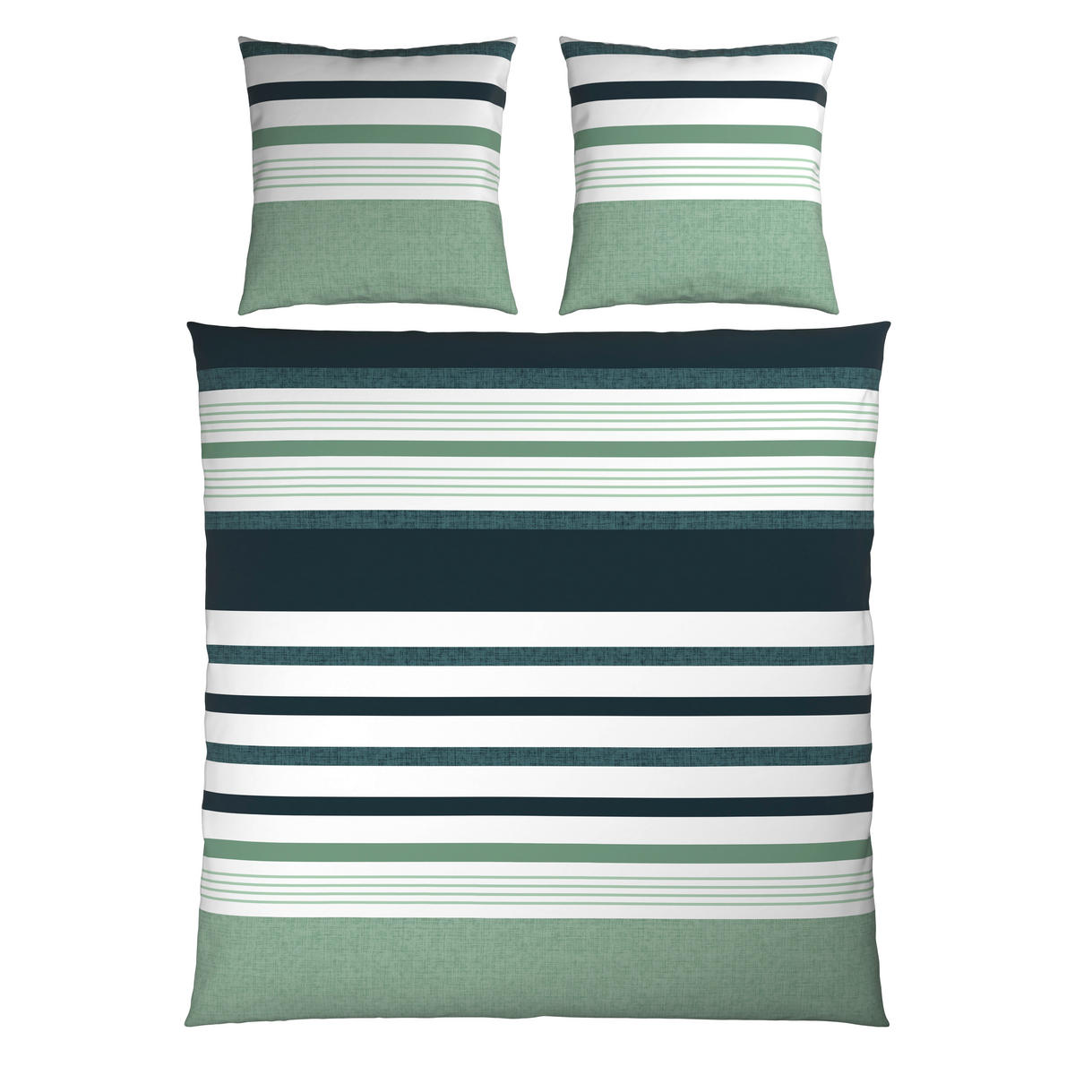 BETTWÄSCHE Elis Renforcé 200/200 cm  - Grün, KONVENTIONELL, Textil (200/200cm) - Novel