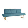 SITZBANK 209/92/78 cm  in Hellblau  - Eichefarben/Hellblau, Design, Holz/Textil (209/92/78cm) - Dieter Knoll