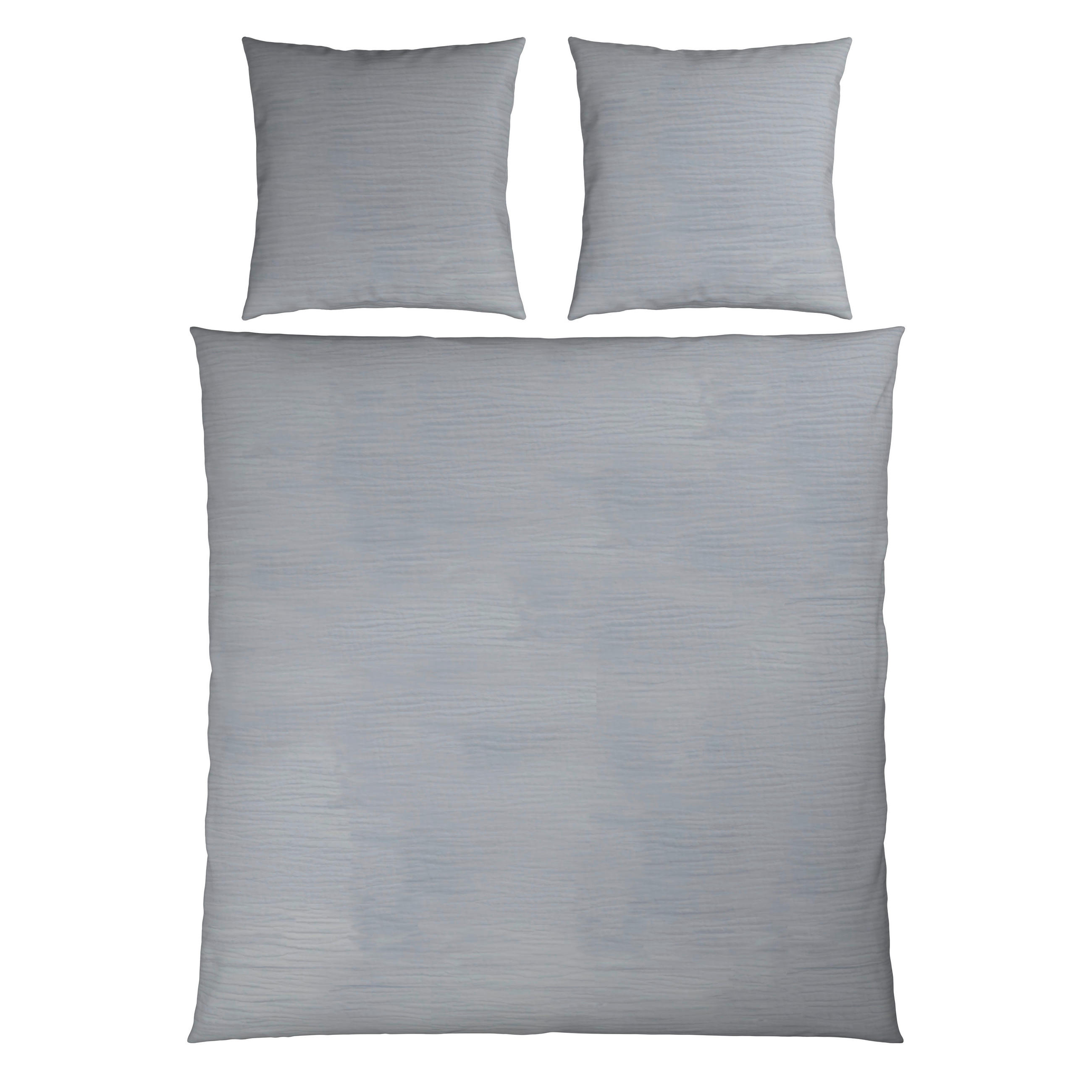 BETTWÄSCHE Musselin 200/200 cm  - Silberfarben, Textil (200/200cm) - Novel