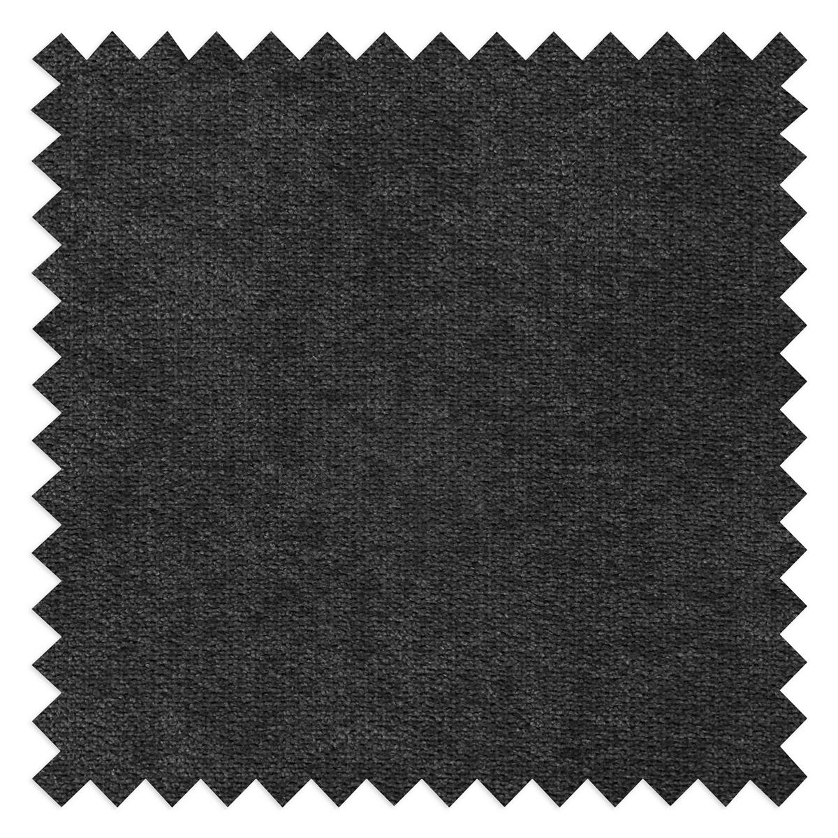 ECKSOFA Schwarz Mikrofaser  - Chromfarben/Schwarz, Design, Textil/Metall (248/208cm) - Livetastic